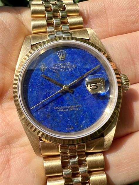 rolex datejust lapis lazuli dial|rolex dials for sale.